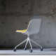 L Shape with wheels, Dark Grey Fabric